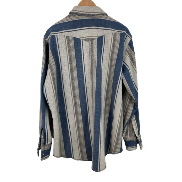 Wrangler X-Long Tails Men's Shirt Pearl Snap Long Sleeve 17 1/2 x 35 Heavy - Picture 2 of 9